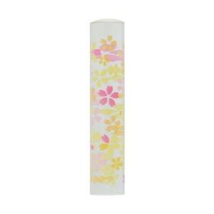 恋するはんこ/和柄クリアーさくら舞 白 NK-050 （12.0mm）