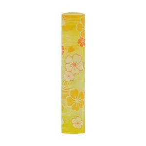 恋するはんこ/和柄クリアー花蓮桜 黃 NK-052 （12.0mm）