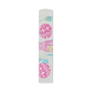 恋するはんこ/和柄クリアー宮まり 青 NK-073 （12.0mm）