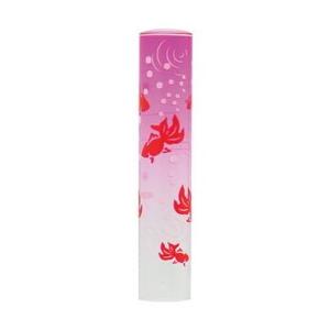 恋するはんこ/和柄クリアー風流金魚 赤 NK-078 （12.0mm）