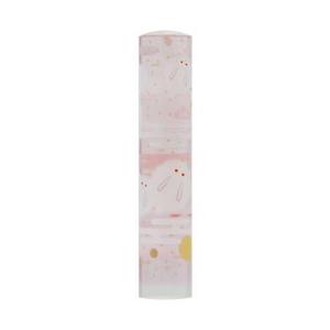 恋するはんこ/和柄クリアーうさぎの月見 桃 NK-087 （12.0mm）