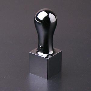 プレミアムチタン/プレミアムチタン/職印（角印） プレミアムブラック（天丸タイプ） 21.0mm【印鑑】