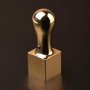 プレミアムチタン/プレミアムチタン/職印（角印） プレミアムゴールド（天丸タイプ） 21.0mm【印鑑】
