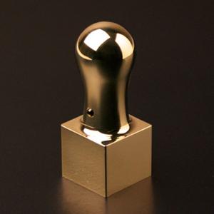 プレミアムチタン/プレミアムチタン/職印(角印) プレミアムゴールド(天丸タイプ) 24.0mm【印鑑】
