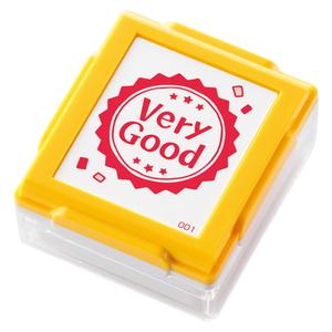 シャチハタいいね！スタンプくん（ボディー色/イエロー）印面内容： Very Good!