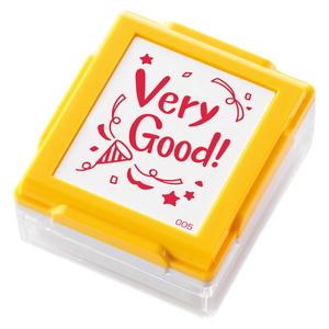 シャチハタいいね！スタンプくん（ボディー色/イエロー）印面内容：Very Good!