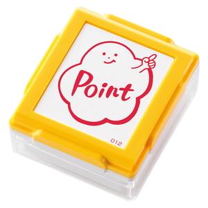 シャチハタいいね！スタンプくん（ボディー色/イエロー）印面内容：Point