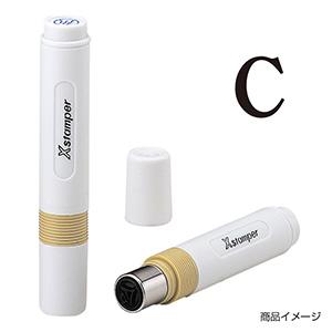 シャチハタ 簿記スタンパー ＜C＞黒（枠無し）