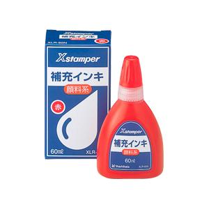 シャチハタ 顔料系インキ 60ml （赤）