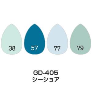 ツキネコ/バーサマジック デュードロップ4色セット/GD-405/シーショア