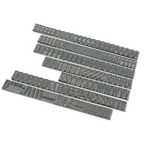 差替式ゴム印 英数字セット (15.9mm)