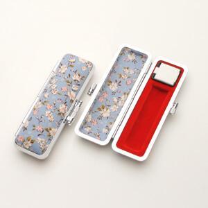印鑑ケース サクラフラワー 青 12.5-15.0mm