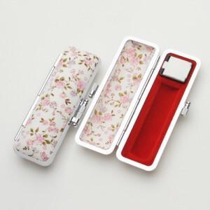 印鑑ケース サクラフラワー 白 12.5-15.0mm