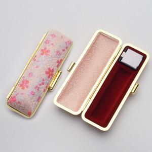 印鑑ケース 桜プリズム ピンク 12.5-15.0mm