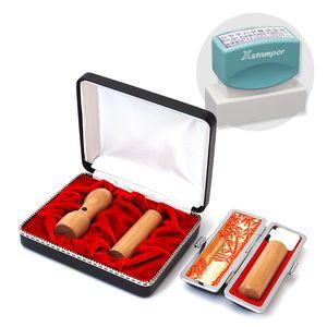 会社設立3本セット実印 天丸18.0・銀行印 寸胴16.5・認印 寸胴16.5+シヤチハタ住所印セットオノオレカンバ【整理ケース･印鑑ケース・住所印付】