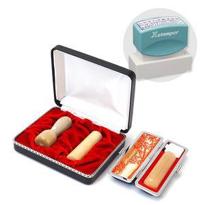 会社設立3本セット実印 天丸18.0・銀行印 寸胴16.5・認印 寸胴16.5+シヤチハタ住所印セット牛角【純白】【整理ケース･印鑑ケース・住所印付】