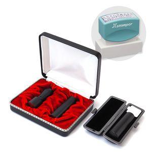 会社設立3本セット実印 天丸18.0・銀行印 寸胴16.5・認印 寸胴16.5+シヤチハタ住所印セットブラストチタンブラック【整理ケース･印鑑ケース・住所印付】