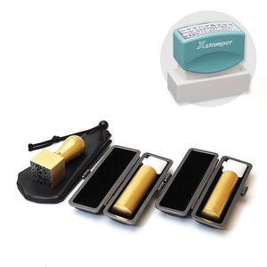 会社設立3本セット実印18.0・銀行印16.5・角印24 寸胴+シヤチハタ住所印セットブラストチタンゴールド【印鑑ケース・印袋・住所印付】