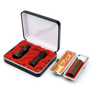 会社設立3本セット 黒檀 【整理ケース・印鑑ケース付】【印鑑】