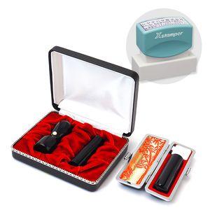 会社設立3本セット実印 天丸18.0・銀行印 寸胴16.5・認印 寸胴16.5+シヤチハタ住所印セット黒水牛【整理ケース・印鑑ケース・住所印付】