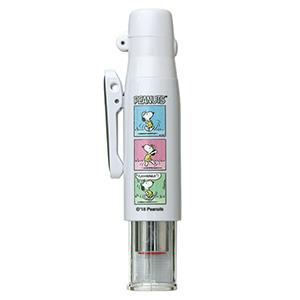 スヌーピー　タニエバー　ツインGTキャップレス(既製品)　9mm丸浸透ネーム印(楷書体)・5mm丸訂正浸透ネーム印(楷書体)　ホワイト