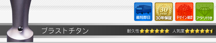 先生資格認め印 ブラストチタン