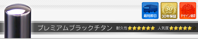 職印（角印） プレミアムブラックチタン