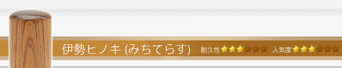 会社実印 伊勢ヒノキ（みちてらす）