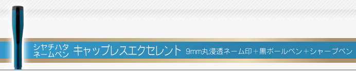 シャチハタ ネームペンキャップレスエクセレント