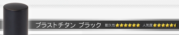 会社認め印 ブラストチタンブラック