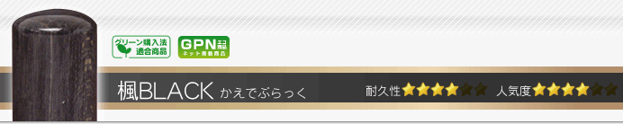 会社 銀行印 楓BLACK