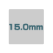 15.0mm