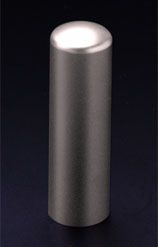 チタン印鑑/会社銀行印 ブラストチタン 18.0mm（寸胴タイプ）