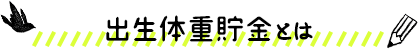 出生体重貯金とは