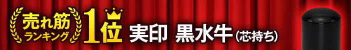 【売れ筋ランキング1位】実印 黒水牛(芯持ち)