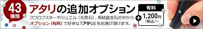 アタリの追加オプション-43種類から当たりをお選びいただけます