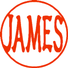 隷書体 JAMES