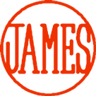 篆書体 JAMES