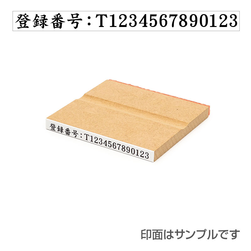 一般用途[感光樹脂] テキスト入稿 木台ゴム印 5×61mm