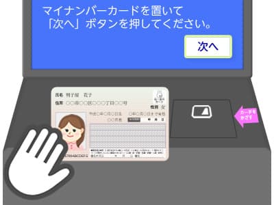 マイナンバーカードを読み取る