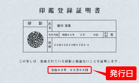 印鑑証明書(印鑑登録証明書)
