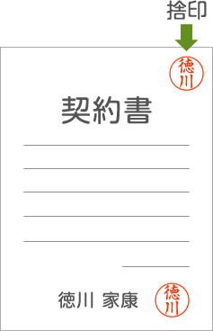 捨印は文書の上のほうの空欄に押す